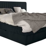 Επενδυμένο κρεβάτι Melantha με στρώμα και ανώστρωμα-160 x 200-Prasino Skouro