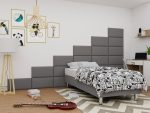 Επενδυμένο κρεβάτι Lux-Baza-Gkri-200 x 120 x 30 - Image 2