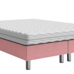 Επενδυμένο κρεβάτι Lux-Baza-Roz-200 x 140 x 30
