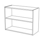 Ντουλάπι δίφυλλο κρεμαστό Remi-100φ 28β 60ψ εκ. - Image 2