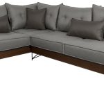 Γωνιακός καναπές King-Gkri Skouro-Αριστερή