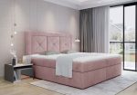 Επενδυμένο κρεβάτι Irma-140 x 200-Roz - Image 2