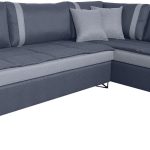 Γωνιακός καναπές Oscar-Gkri skouro - Gkri anoixto-Αριστερή