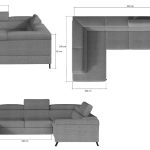 Γωνιακός καναπές Candia-Mple Skouro-Δεξιά