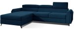 Γωνιακός καναπές Marietta-Mple Skouro-Αριστερή