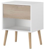 Κομοδίνο Randers-Φυσικό-Λευκό - Image 3