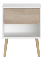 Κομοδίνο Randers-Φυσικό-Λευκό - Image 4