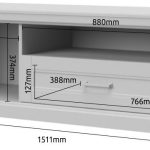 Έπιπλο τηλεόρασης Tahoma 1D1S-Anthraki