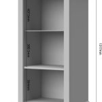 Βιτρίνα χαμηλή Tahoma 2D-Anthraki
