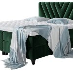 Επενδυμένο κρεβάτι Romantic-140 x 200 εκ.-Prasino Skouro