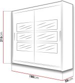 Ντουλάπα London III συρόμενη-Fusiko - Image 3