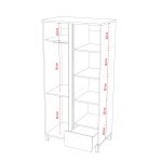 Ντουλάπα Altitude δίφυλλη-Fusiko - Grafitis - Image 3