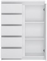 Μπουφές Louise 1D5S-Leuko - Image 2