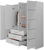 Ντουλάπα τετράφυλλη Bali 4D 2 -Prasino - Image 2