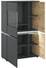 Βιτρίνα Glimmer χαμηλή-Fusiko-Mavro - Image 2