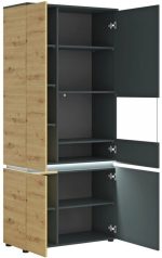 Βιτρίνα Glimmer ψηλή-Fusiko-Mavro-Δεξιά - Image 3