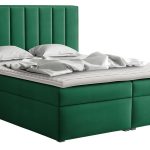 Επενδυμένο κρεβάτι ideal Box-Prasino-180 x 200