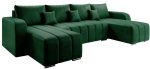 Γωνιακός καναπές Pufetto U-Prasino