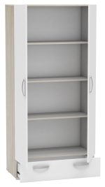 Ντουλάπα δίφυλλη Flare  με συρτάρι - Image 3