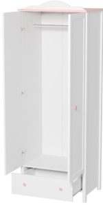 Ντουλάπα Luna δίφυλλη - Image 4