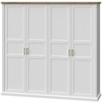 Ντουλάπα τετράφυλλη Tahoma 4D-Leuko