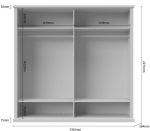 Ντουλάπα τετράφυλλη Tahoma 4D-Leuko - Image 3