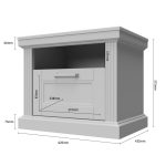 Κομοδίνο Tahoma 1S-Leuko - Image 3