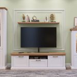 Βιτρίνα ψηλή Tahoma 2D-Leuko