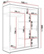 Ντουλάπα Westa I συρόμενη-Fusiko - Image 3