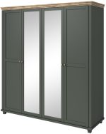 Ντουλάπα τετράφυλλη Capel-Prasino - Image 3