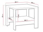 Τραπεζάκι σαλονιού Mediolan-Μήκος: 65 εκ.