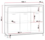 Μπουφές Mediolan AT07-Fusiko Special-Με ποδαρικό - Image 3