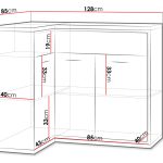 Γωνιακός μπουφές Mediolan 15K-Fusiko-Αριστερή-Χωρίς ποδαρικό