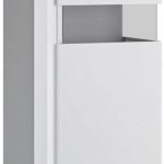 Βιτρίνα χαμηλή Lynx 1D-Deksia-Leuko