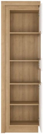 Βιτρίνα ψηλή Lynx 1D-Deksia-Fusiko-Leuko - Image 2