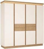 Ντουλάπα Lynx τετράφυλλη-Fusiko-Leuko