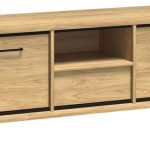 Έπιπλο τηλεόρασης Mediolan-Fusiko-Μήκος: 139 εκ.-Με ποδαρικό