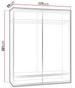 Ντουλάπα συρόμενη Mediolan-Fusiko - Image 2