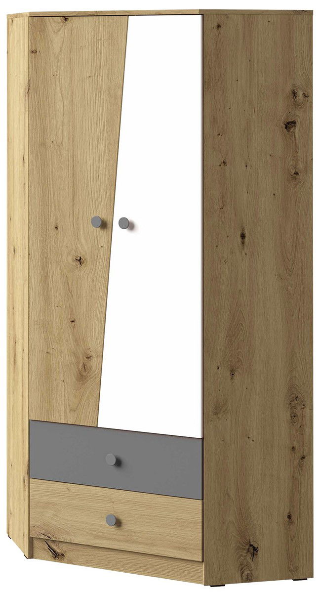 image_652532_ne_02_1_2_3_1 Γωνιακή Ντουλάπα Nero 02 δίφυλλη-Fusiko-Leuko-Gkri - Image 1