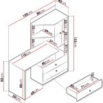 Γραφείο με βιβλιοθήκη Nero 11-Fusiko-Leuko-Gkri