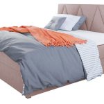 Επενδυμένο κρεβάτι Fado III με στρώμα και ανώστρωμα-140 x 200-Sapio milo