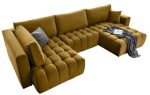 Γωνιακός καναπές Bonita-Moustardi-Δεξιά