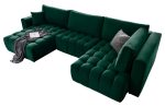 Γωνιακός καναπές Bonita-Prasino-Αριστερή