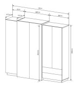 Ντουλάπα Edmond πεντάφυλλη - Image 5