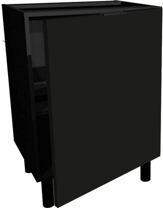 italia.d3.k-czarny.f-czarny7322 Επιδαπέδιο ντουλάπι Italia D3-Μαύρο - Image 1