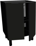 Επιδαπέδιο ντουλάπι Italia D8-Μαύρο