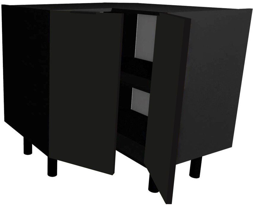 image_654041_italia_dnpp9_k-czarny_f-czarny7322 Επιδαπέδιο γωνιακό ντουλάπι Italia DNPP9-Μαύρο - Image 1