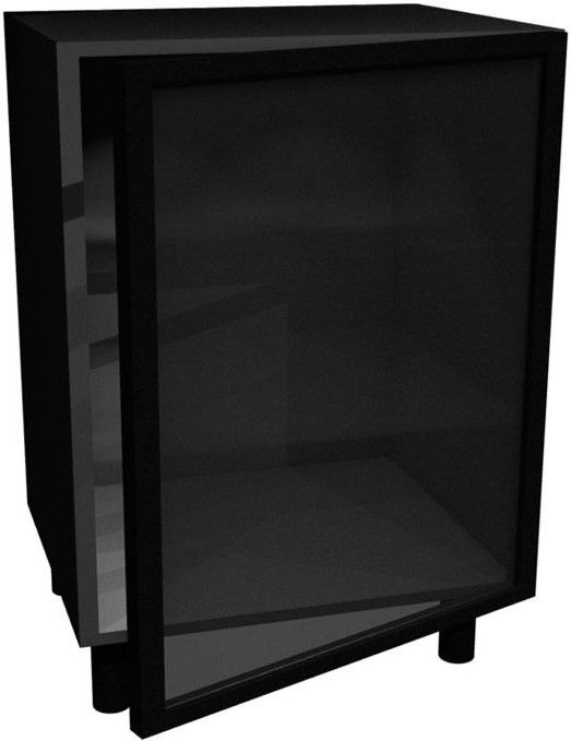 image_654215_italia_dww4_k-czarny_f-czarny7322 Επιδαπέδιο ντουλάπι βιτρίνα Italia DWW4-Μαύρο - Image 1