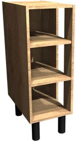 Επιδαπέδιο ντουλάπι ανοιχτό γωνιακό Italia DKZ32-Φυσικό