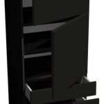 Επιδαπέδιο ντουλάπι ψηλό Italia SPD6/3/2137-Μαύρο